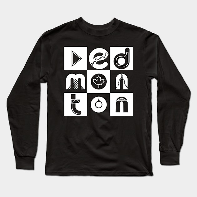 Edmonton Sites Long Sleeve T-Shirt by Edmonton River